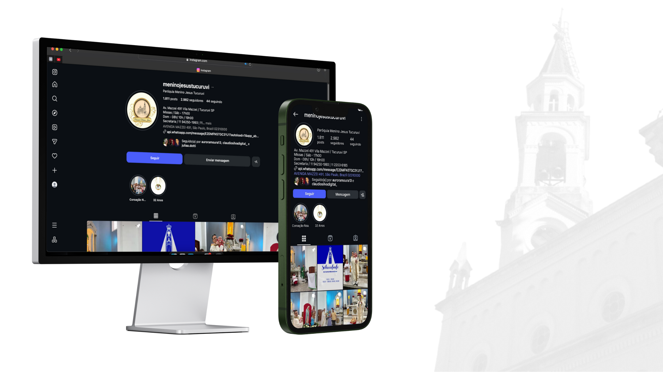Mockup do projeto E-commerce em destaque